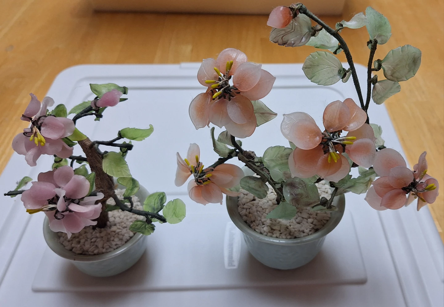 Set of Faux Cherry Blossom Bonsai Trees - photo 4