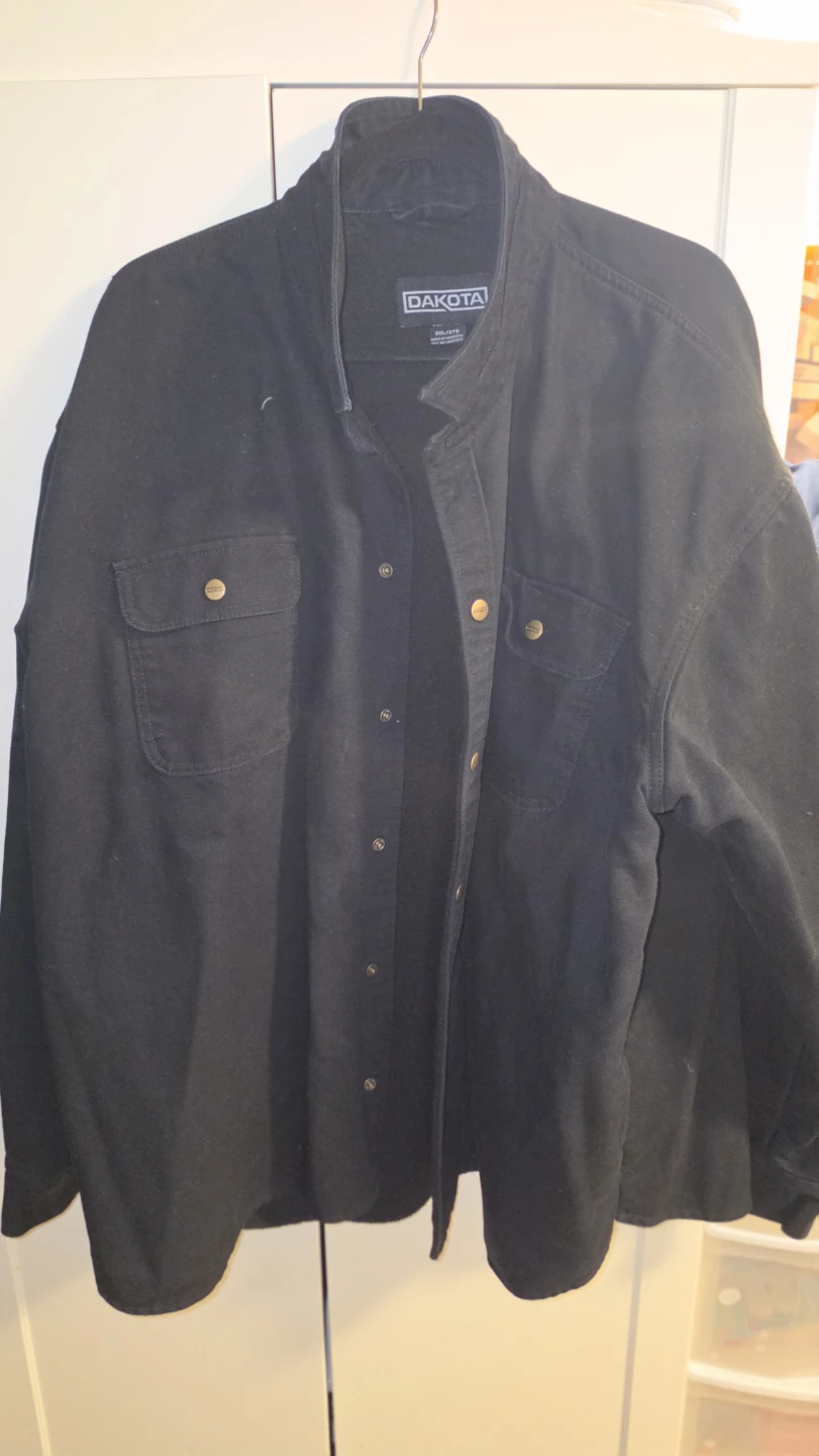 Dakota Black Button up Jeans jacket