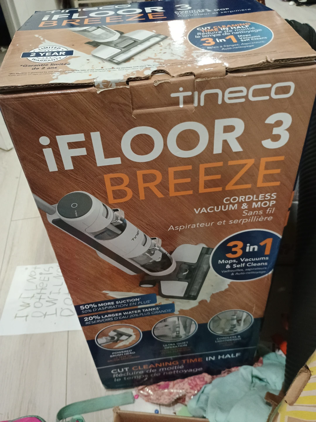 Tineco iFloor 3 Breeze Cordless Vacuum & Mop