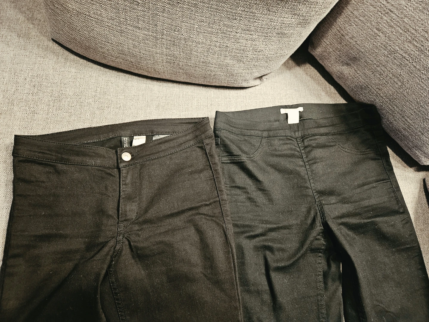 2 pairs H&M black pants