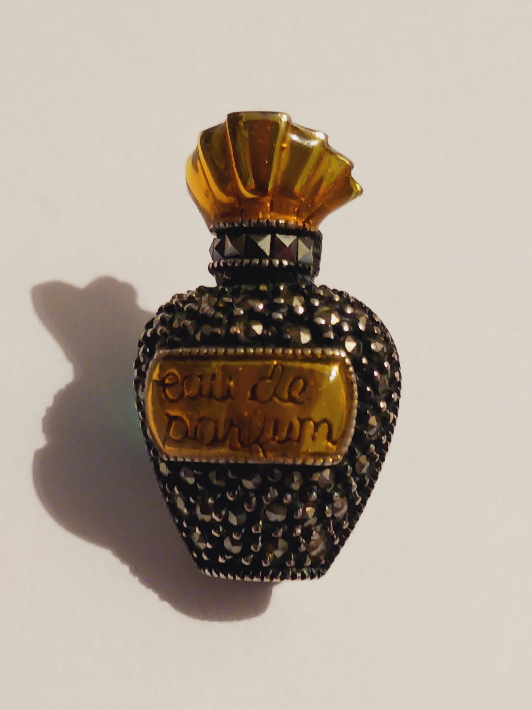JUDITH JACK Sterling Silver 925 Perfume Bottle Brooch - photo 3