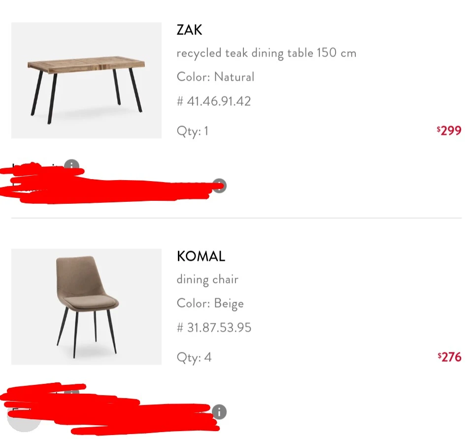 Dining table and 4 chairs (Structube) - photo 5