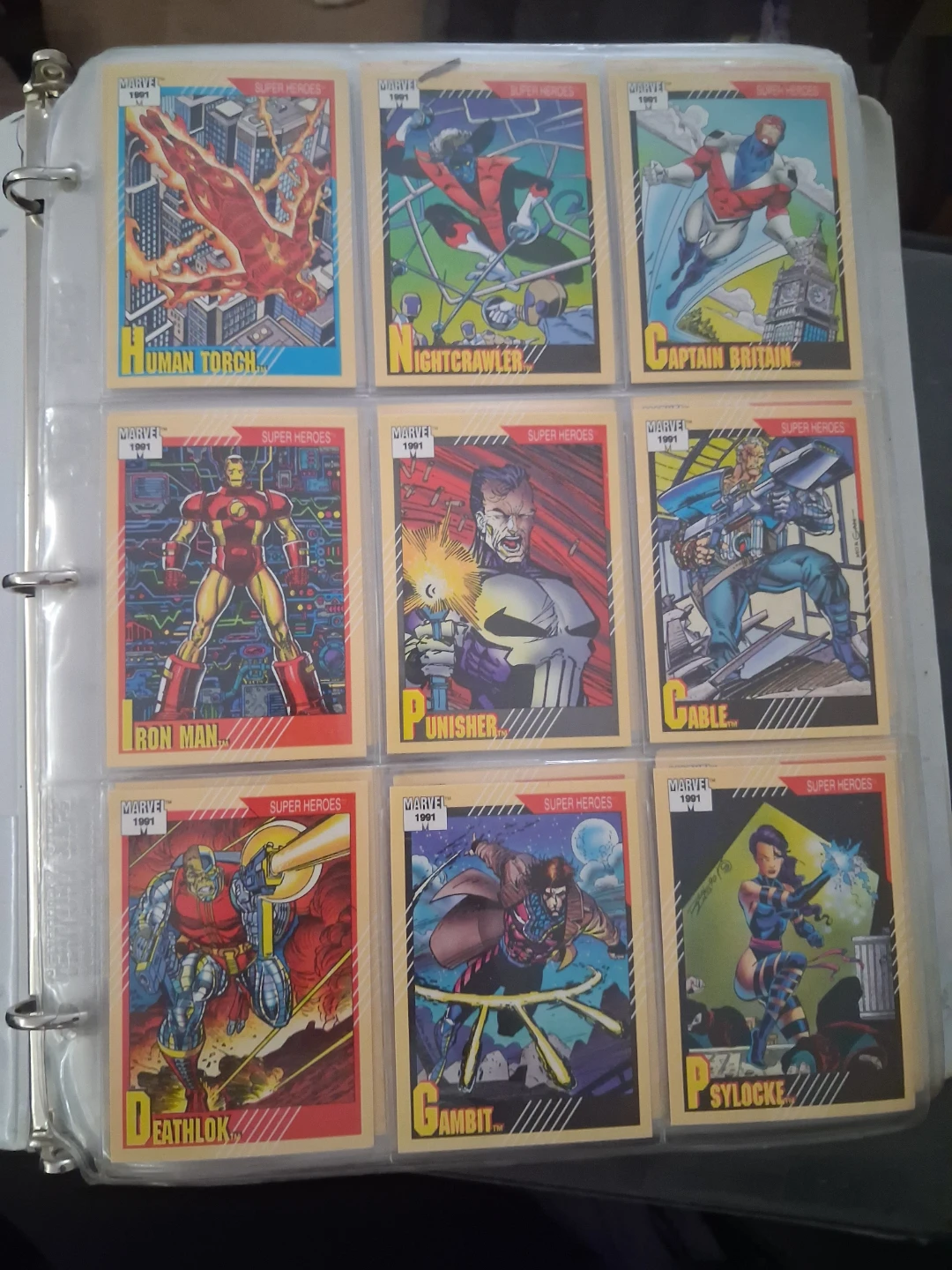 1991 Marvel Super Heroes & Villains Trading Card Collection