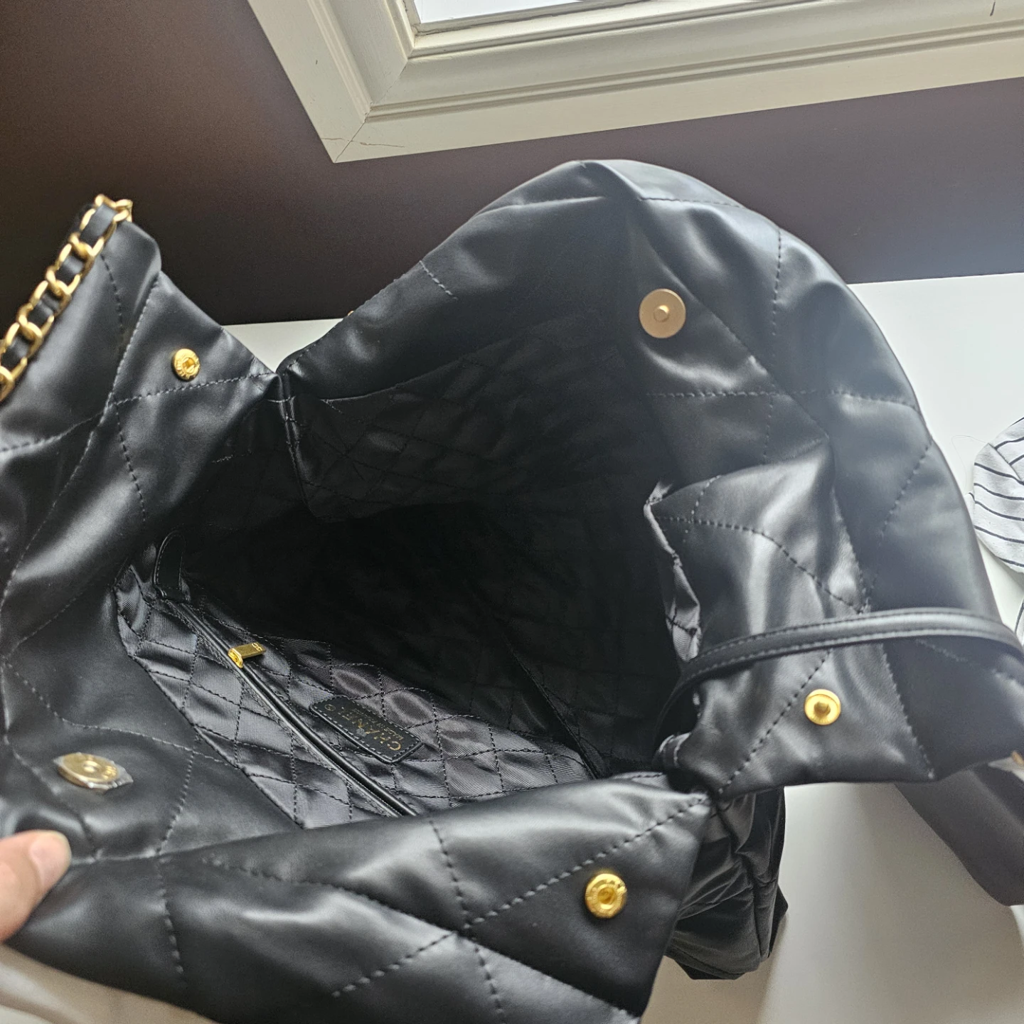 Chanel Black Quilted Leather Large Tote Bag - photo 3