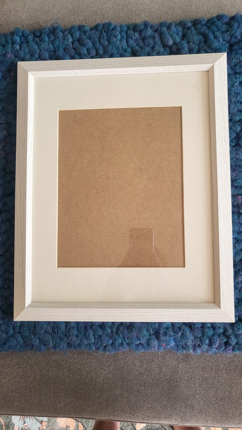 Cream picture frame with matt. 8×12