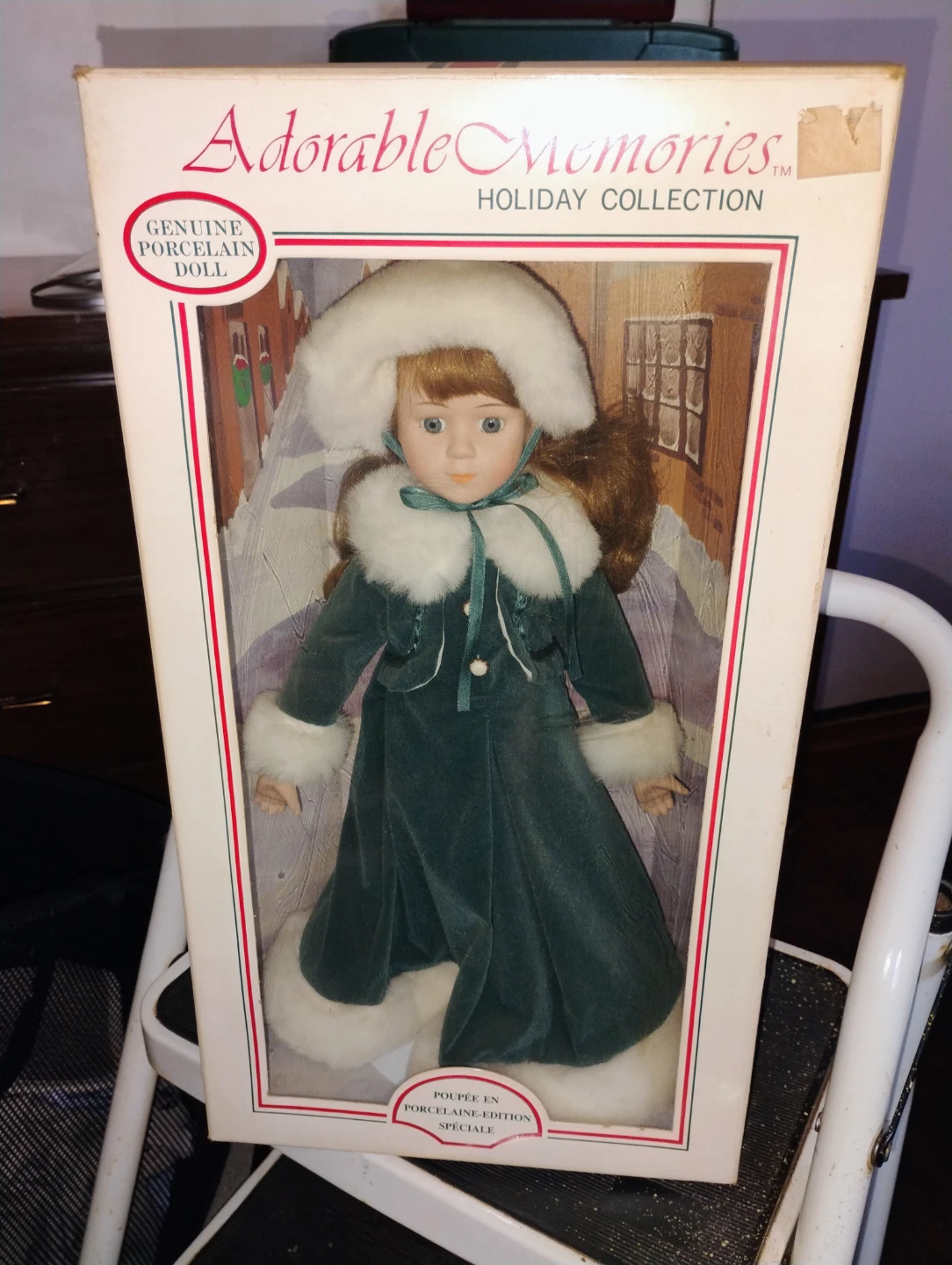 Adorable Memories Holiday Collection Porcelain Doll
