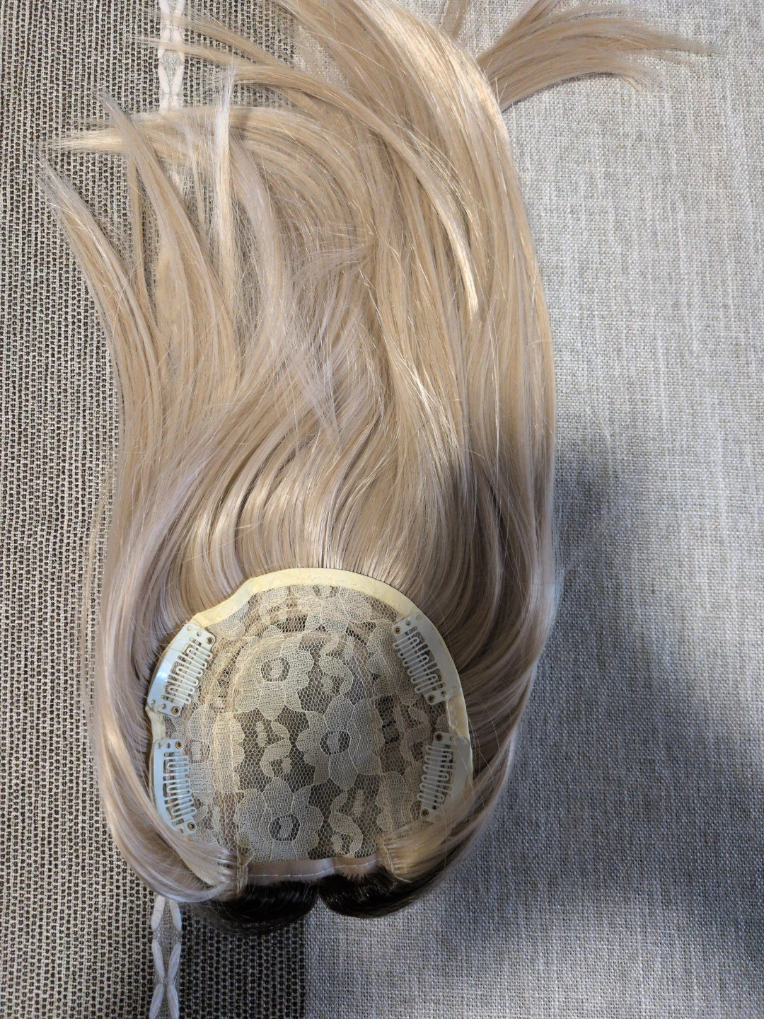 Blonde Ombre Hair Topper Clip-In - photo 3