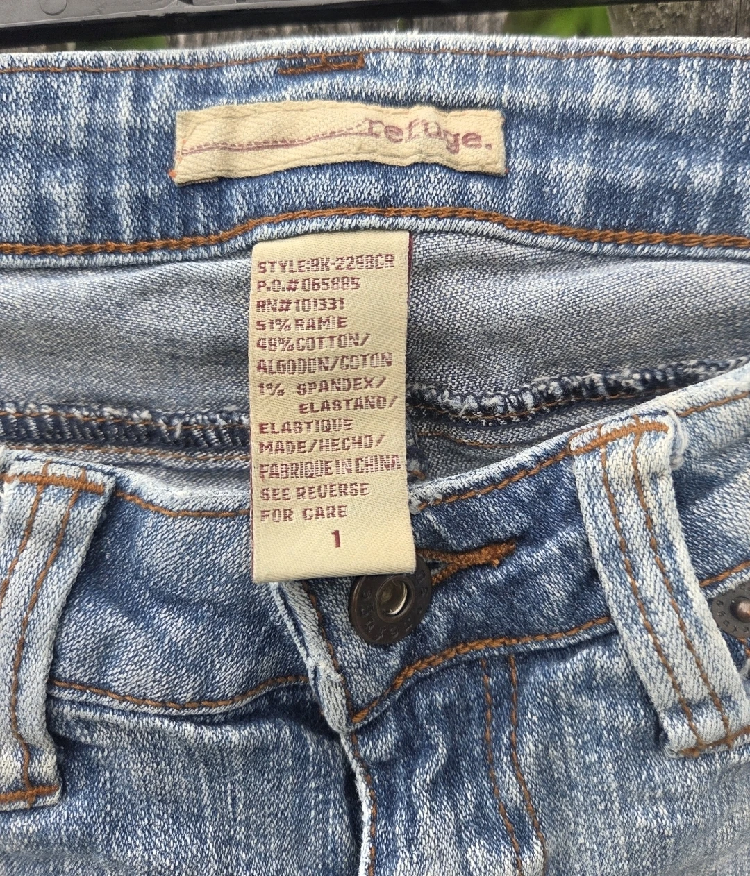 Refuge Denim Shorts Size 1 - photo 3