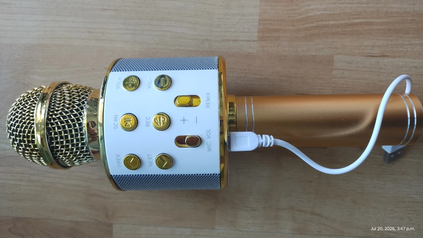 WS-858 Wireless Bluetooth Karaoke Microphone - photo 3