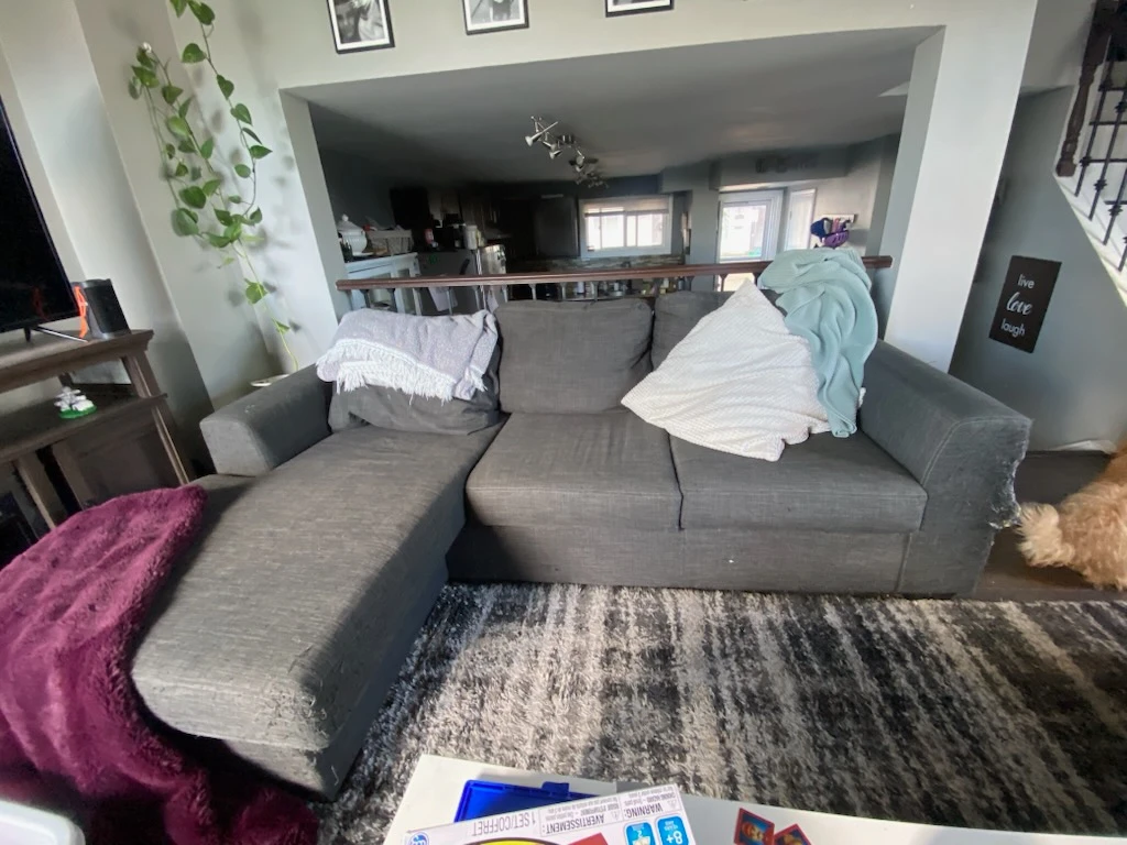 Grey Sectional Sofa - photo 2