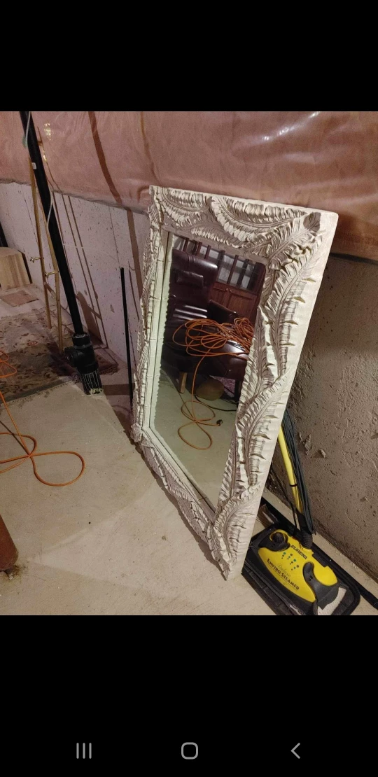 console  table and Mirror with Carved Frame - photo 4