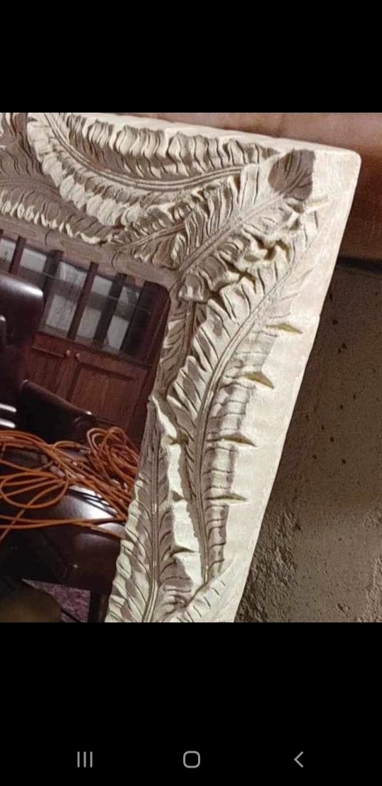 console  table and Mirror with Carved Frame - photo 5