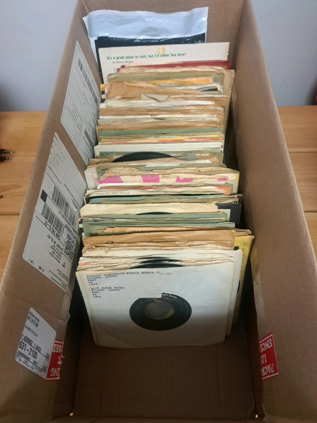 45 RPM Records 1950's - 1970's music