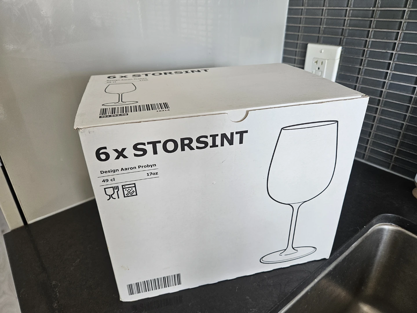 IKEA Storsint Wine Glasses (Set of 6) - photo 2