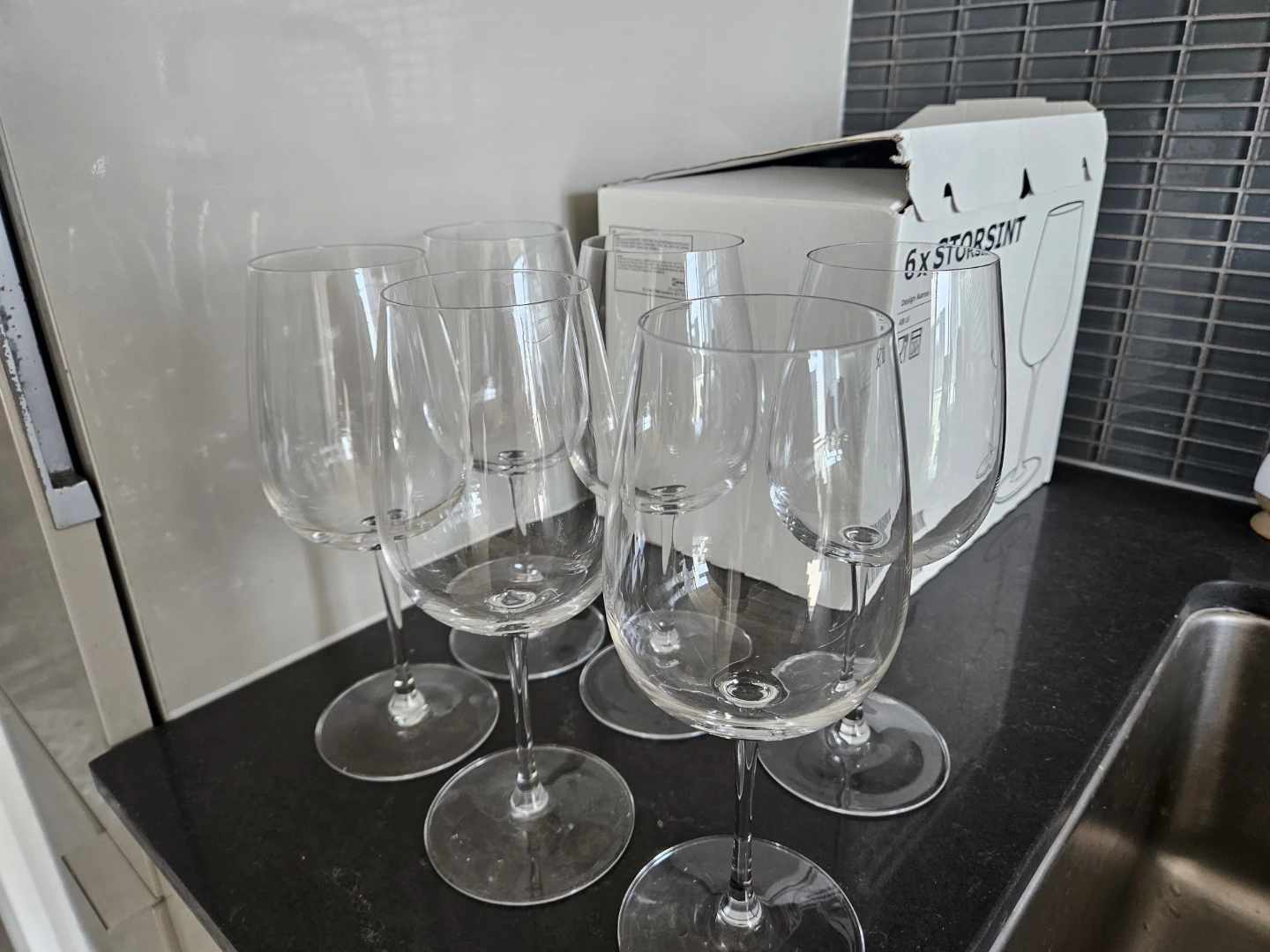 IKEA Storsint Wine Glasses (Set of 6)