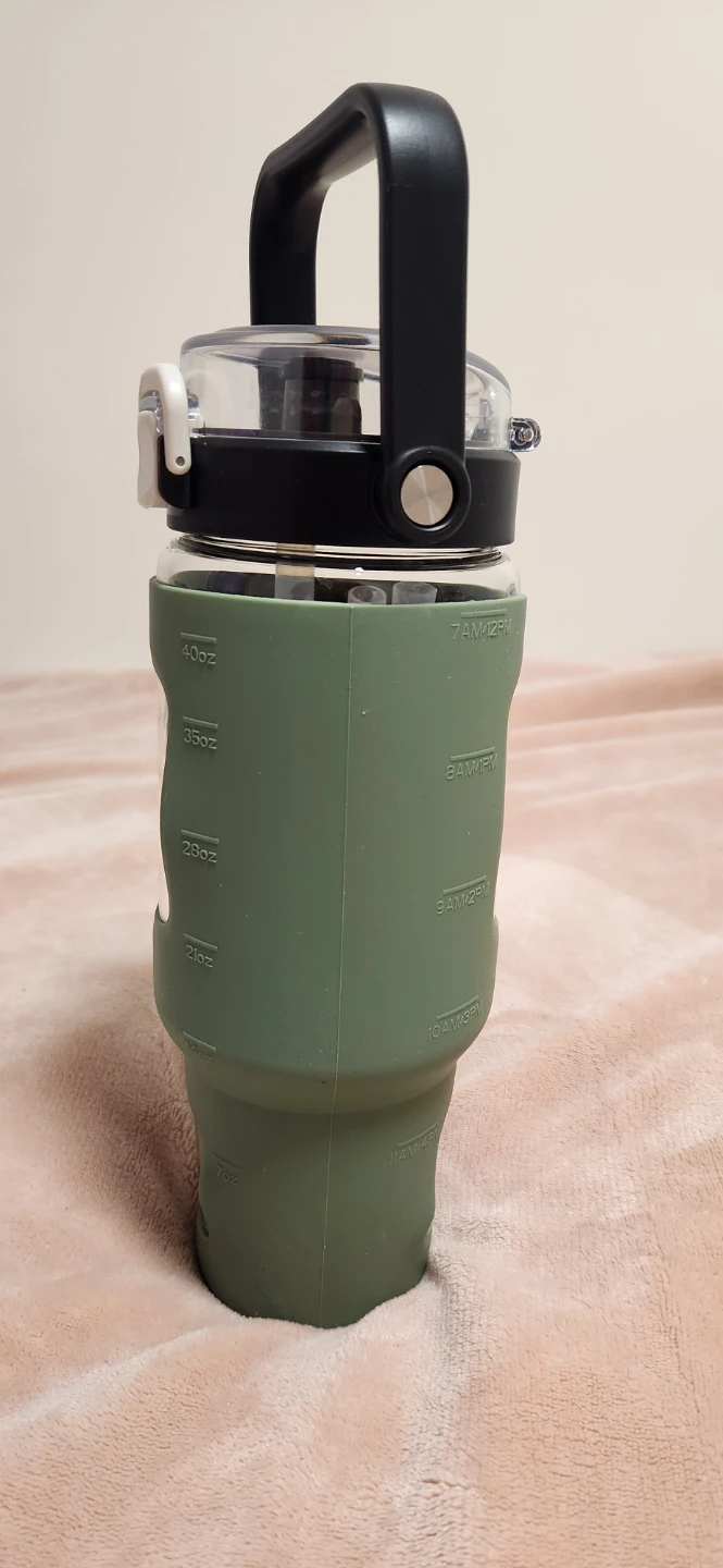 BLUEGO 40oz Glass Water Bottle BPA-free - photo 2