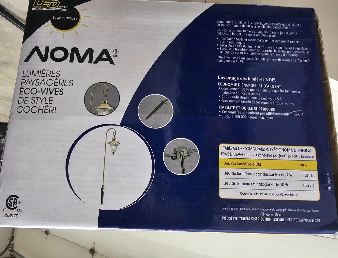NOMA Eco-Bright Coach-Style Landscape Lights (3-Light Set)