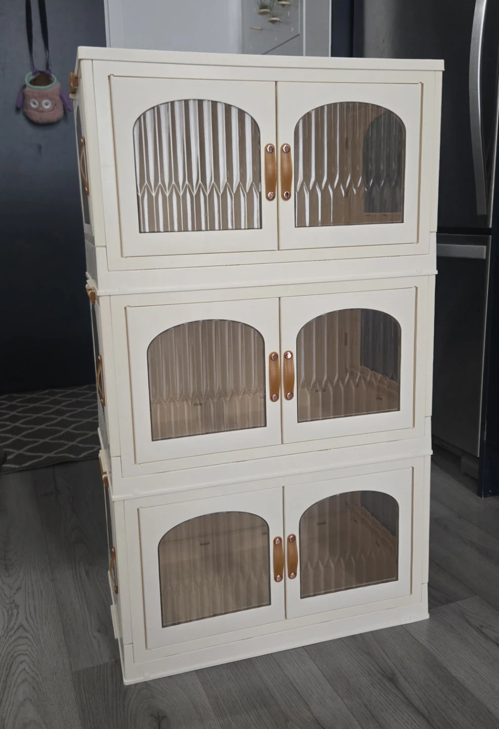 Stackable Storage Cabinet with Doors - photo 2