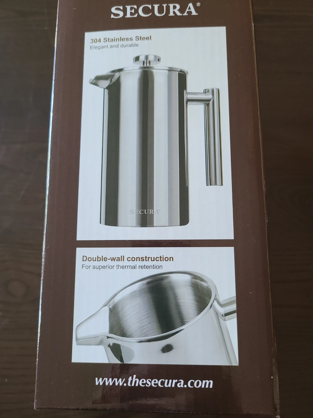NEW  French Press Coffee Maker 34oz/1000ML Stainless Steel - photo 3