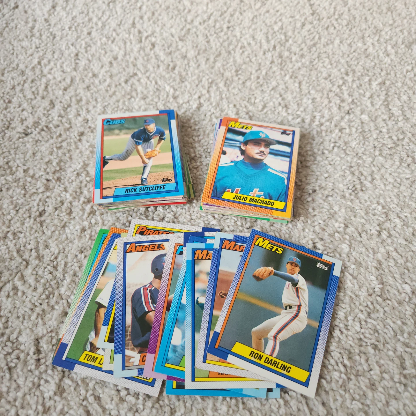 1991 Topps baseball card   Lot of 60 players - photo 2