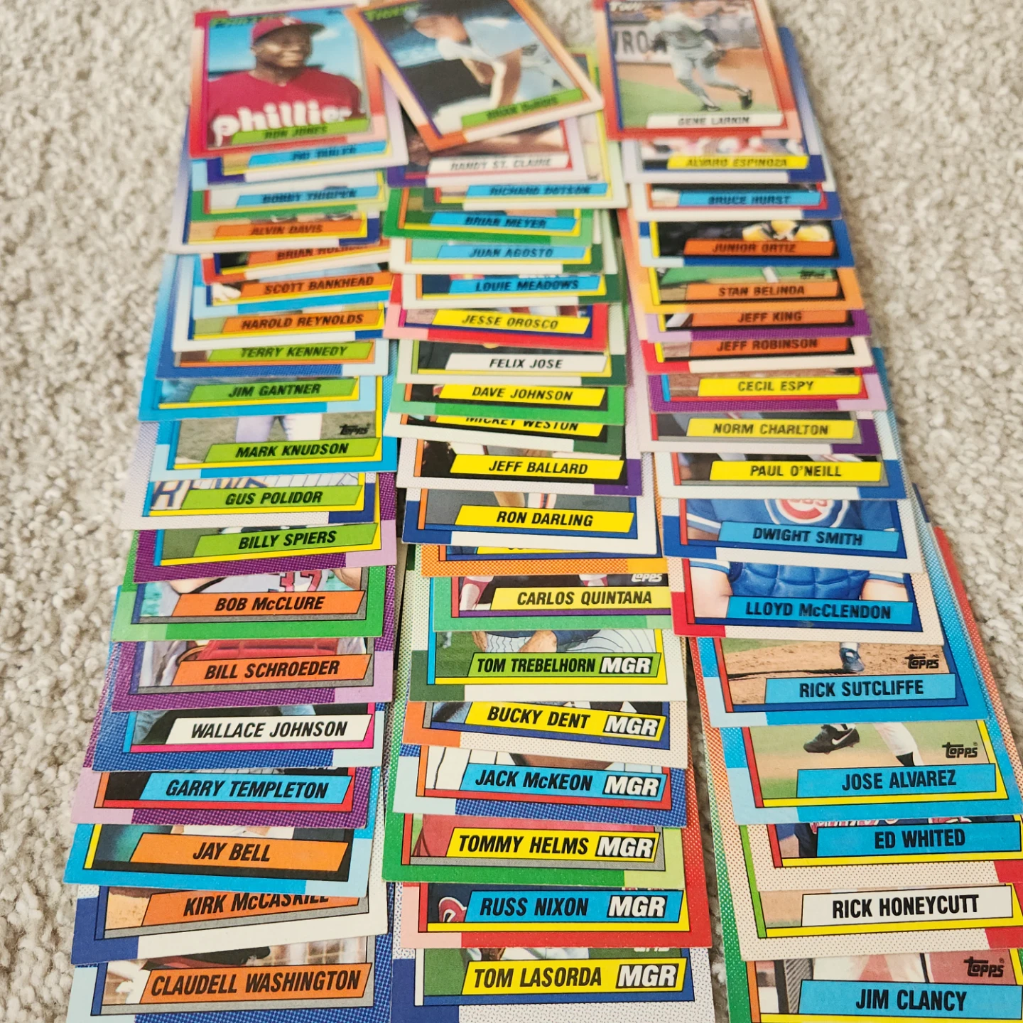 1991 Topps baseball card   Lot of 60 players - photo 4