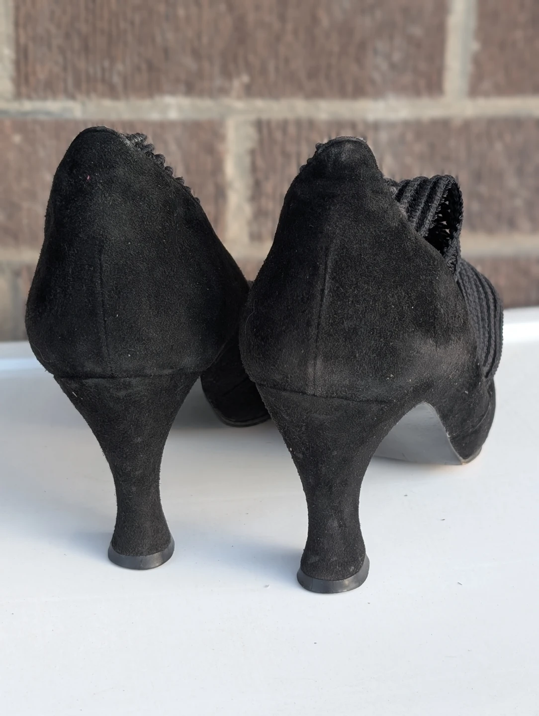 Stuart Weitzman for Brockton Black Suede Heels - photo 4