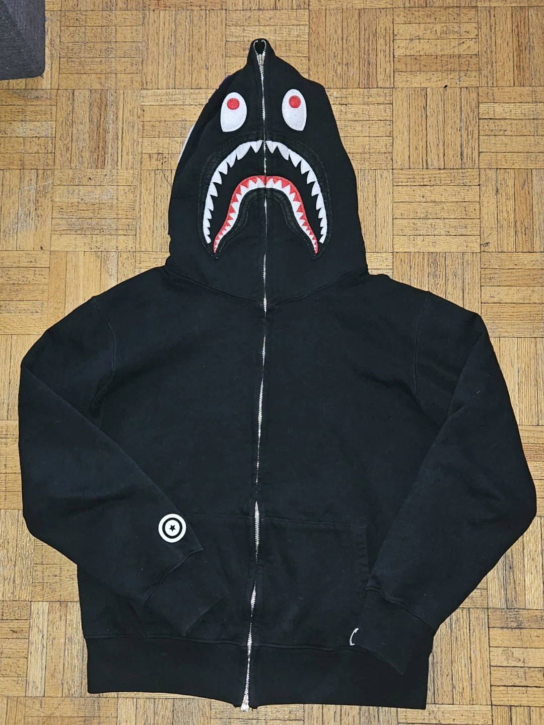 Authentic Black Full Zip BAPE Hoodie - photo 2