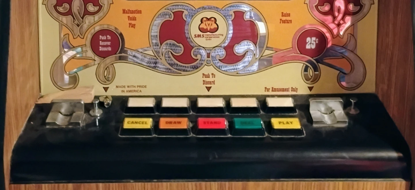 VINTAGE “TOP DRAW” VIDEO POKER MACHINE - photo 3