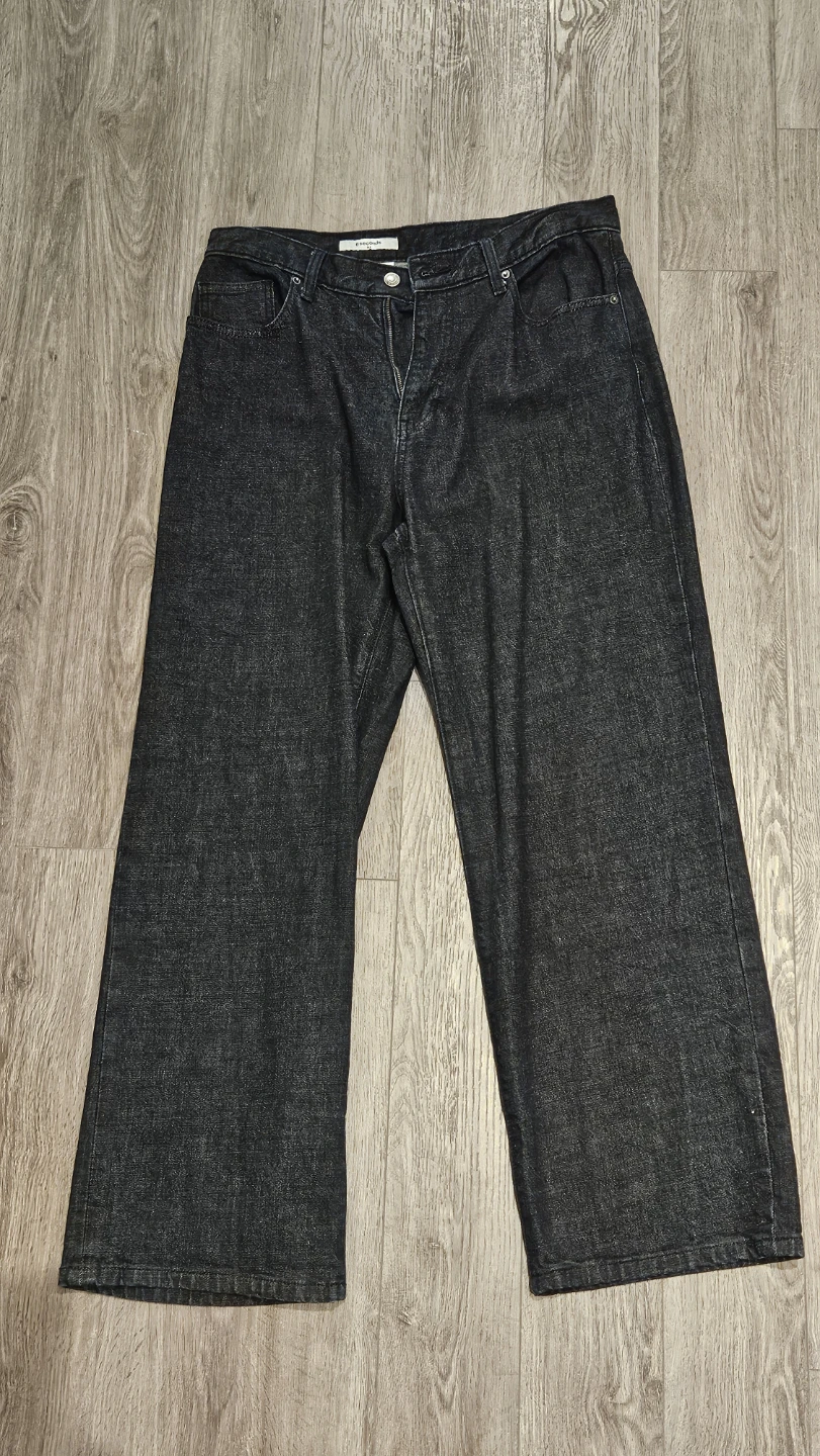 Luxury Dark Wash Wide Leg Jeans Size 84