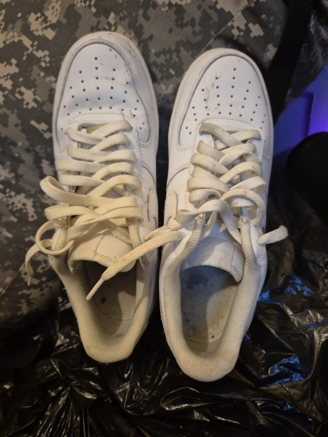 Nike Air Force 1 White Sneakers - photo 3