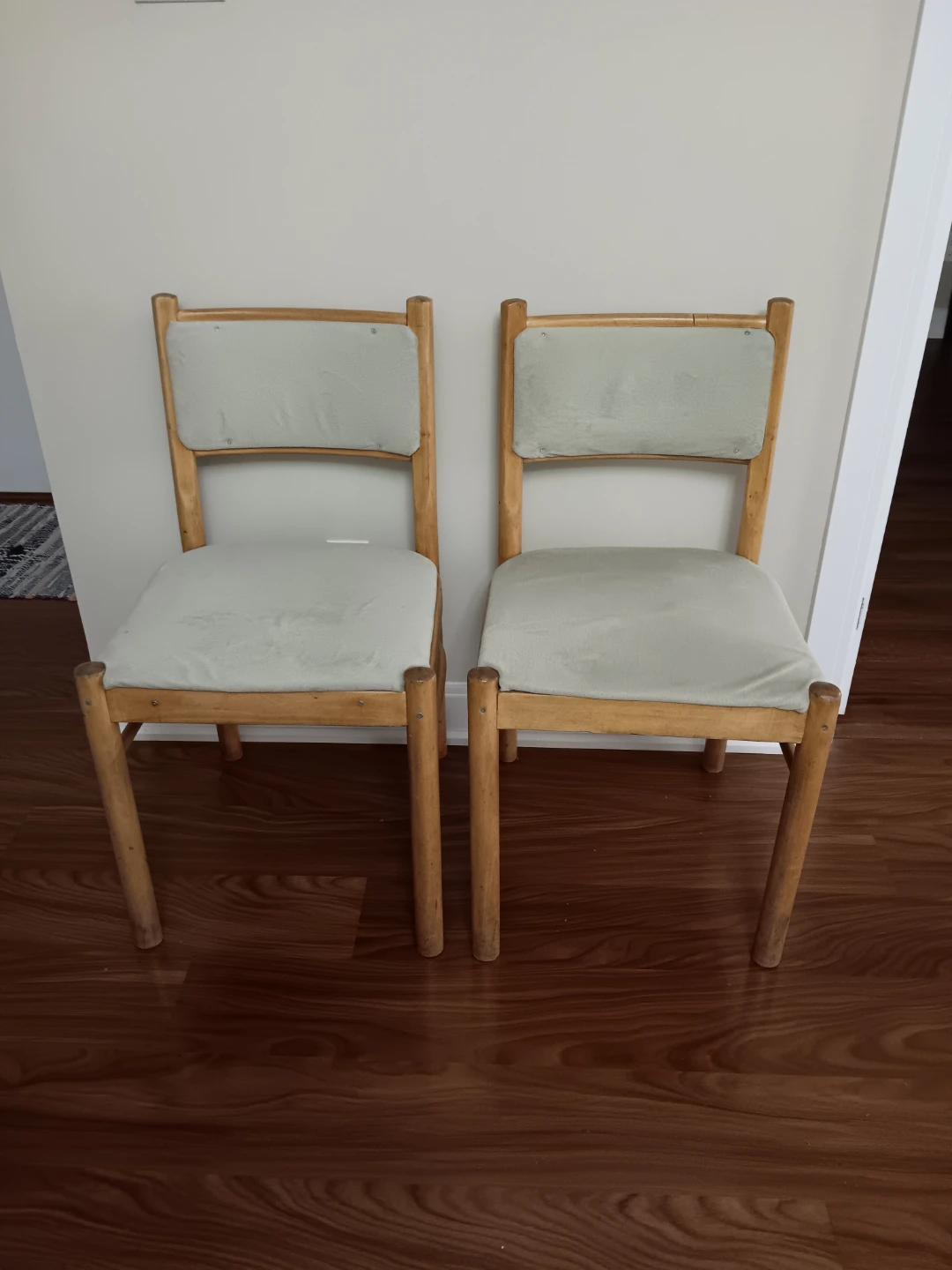 Set of 2 Wooden Dining Chairs