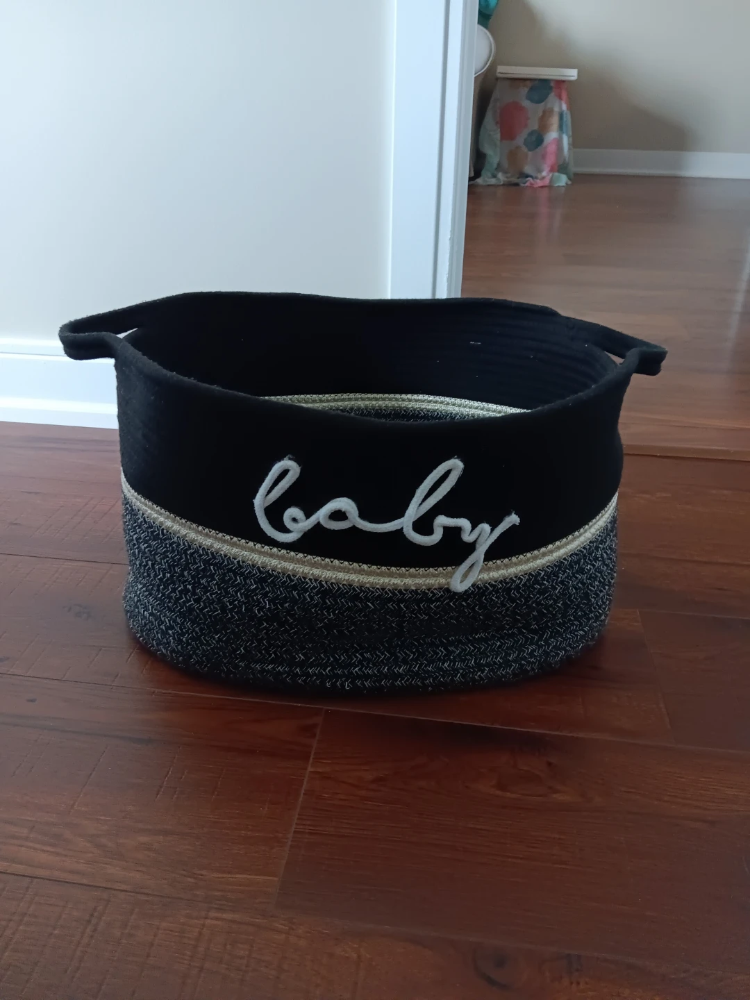 Woven Rope "baby" Storage Basket with Handles