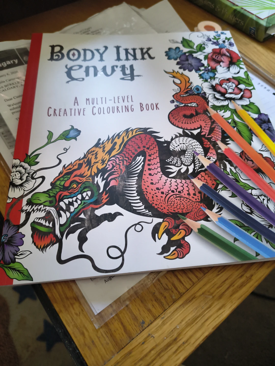 Body Ink Envy Creative Colouring Book