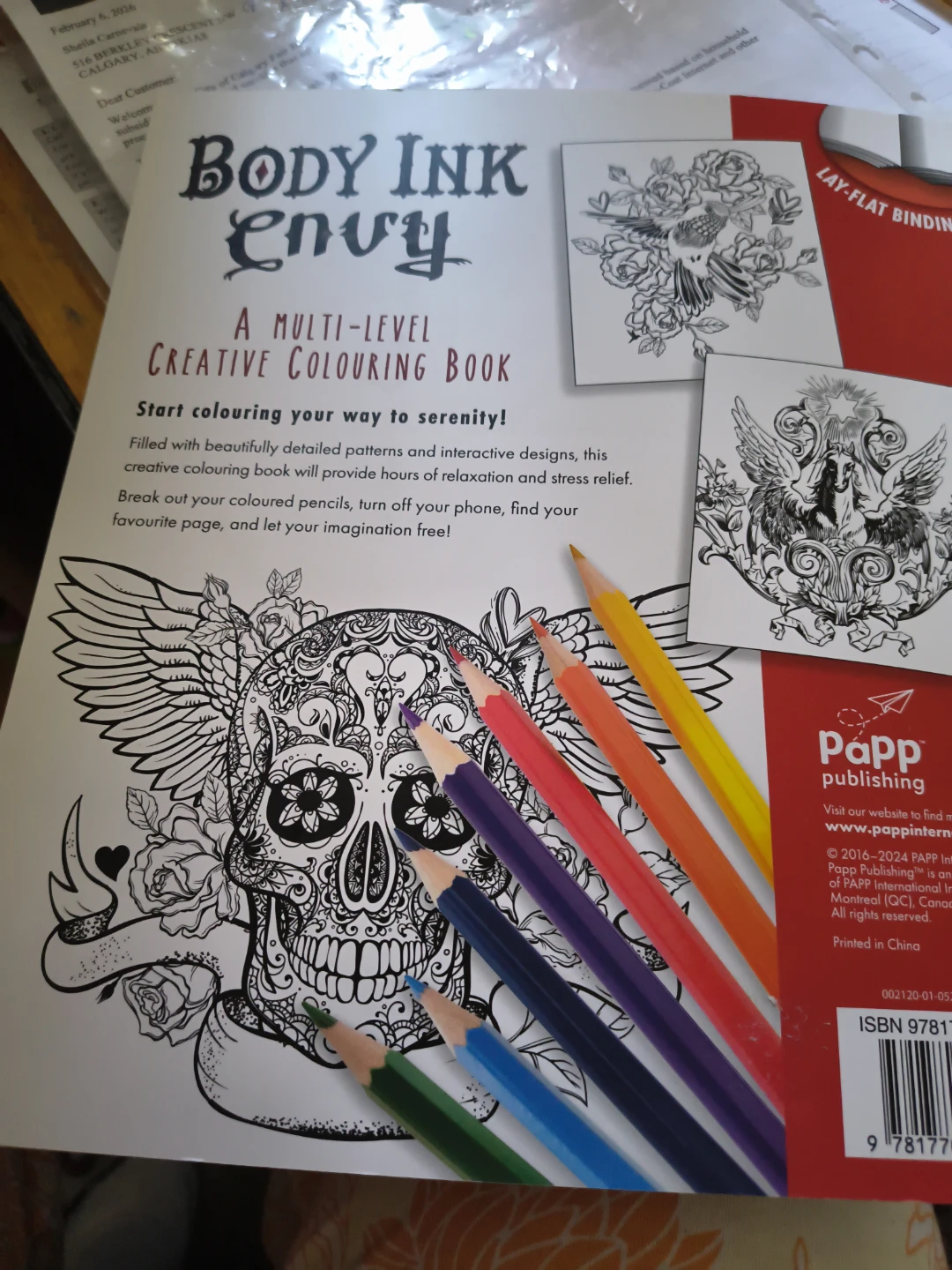 Body Ink Envy Creative Colouring Book - photo 3