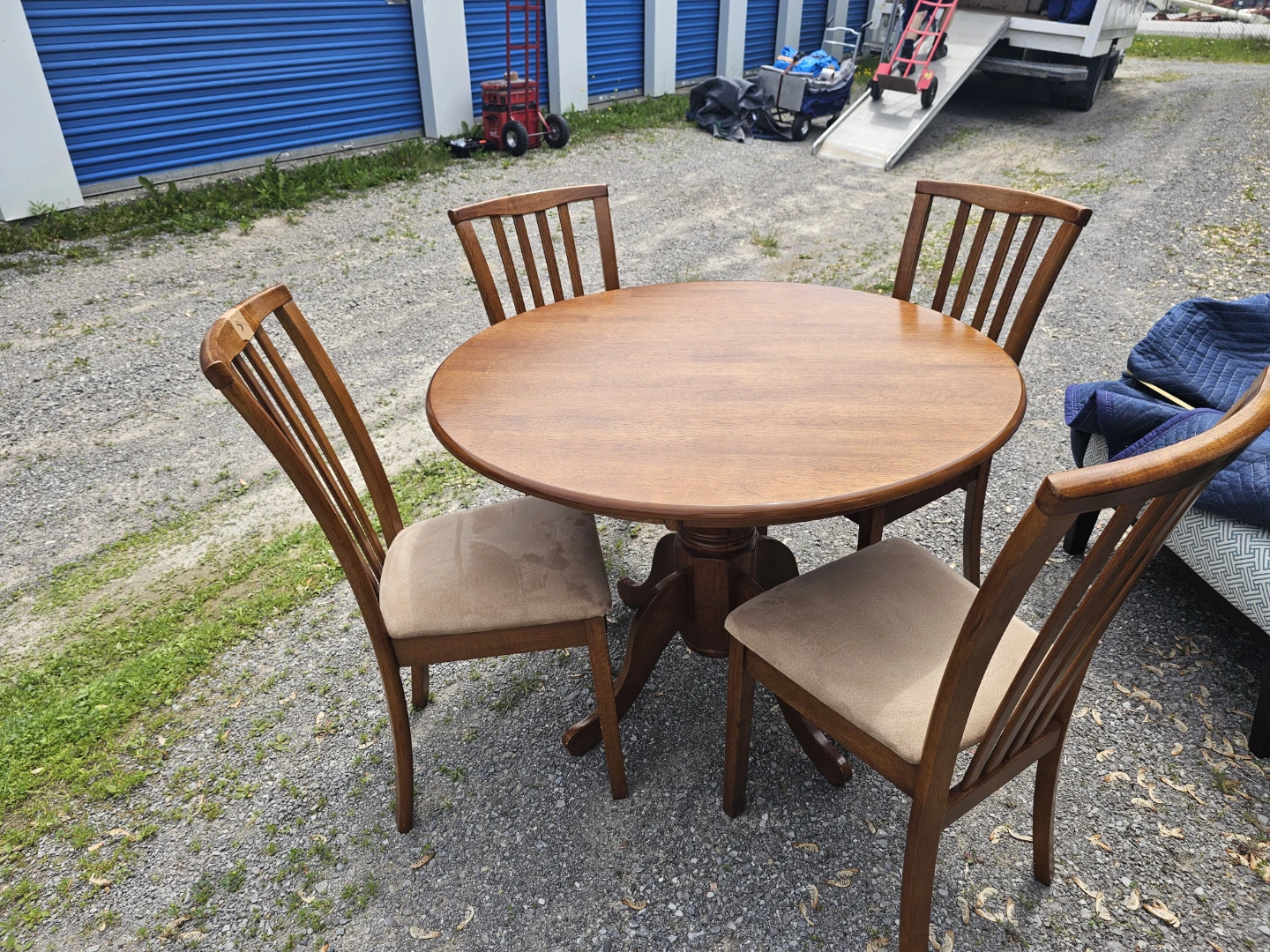 Wooden Dining Table and Chairs Set