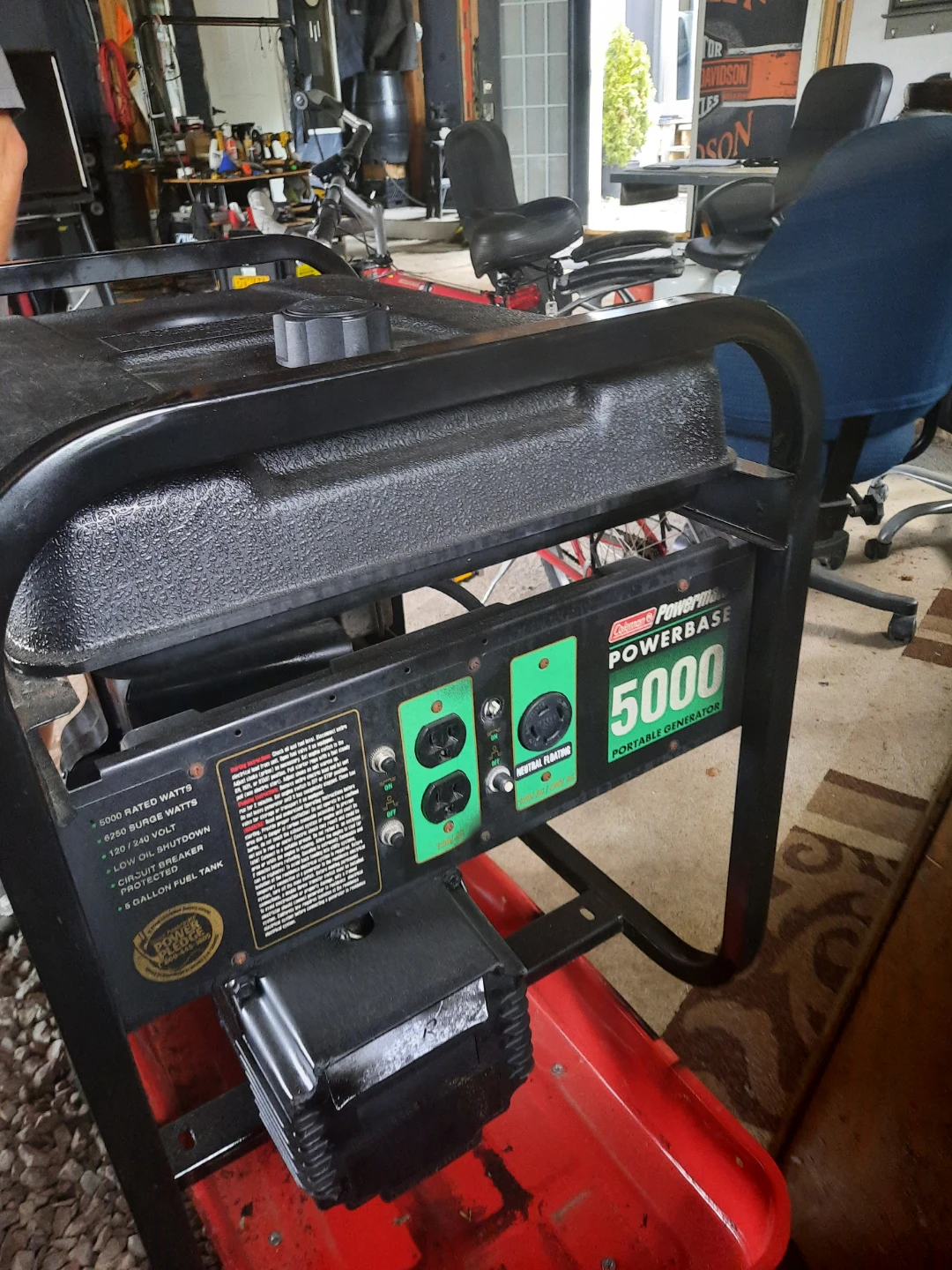 Coleman PowerMate 5000 Portable Generator - photo 2