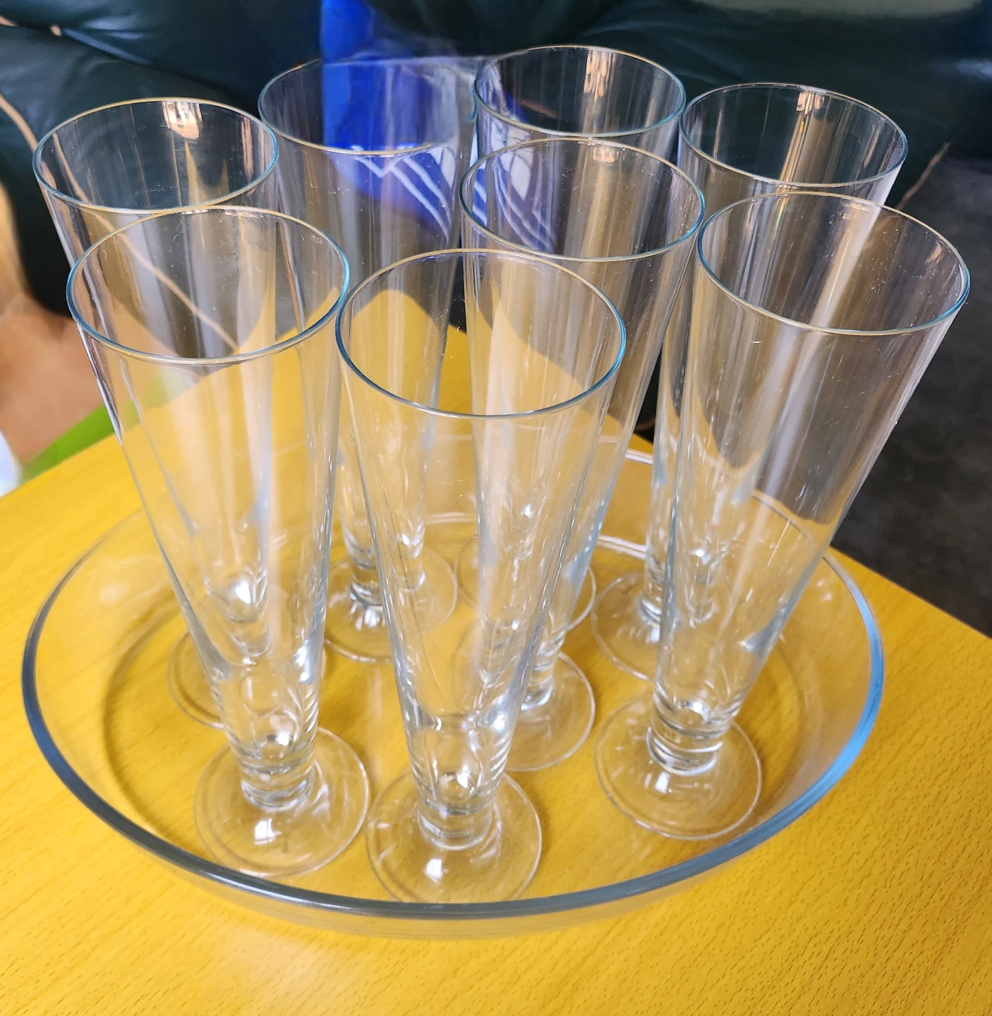 Beer Glass Set w/Tray