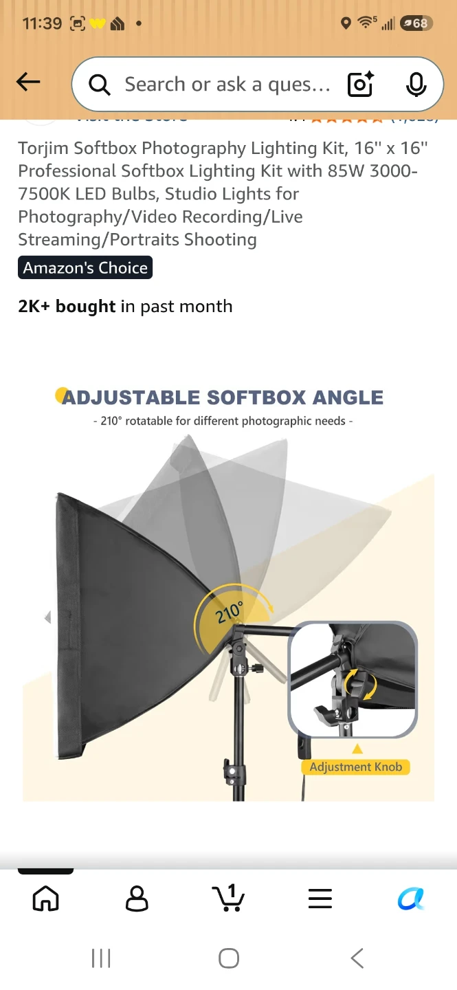 Torjim Softbox Photography Lighting Kit - photo 2