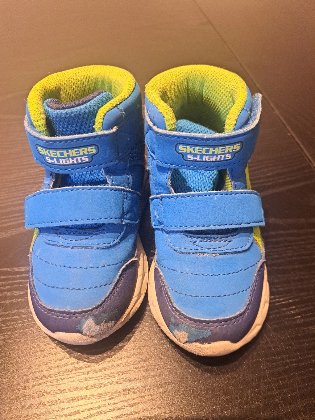Skechers S-Lights Kids Blue Light-Up Shoes 6C - photo 2