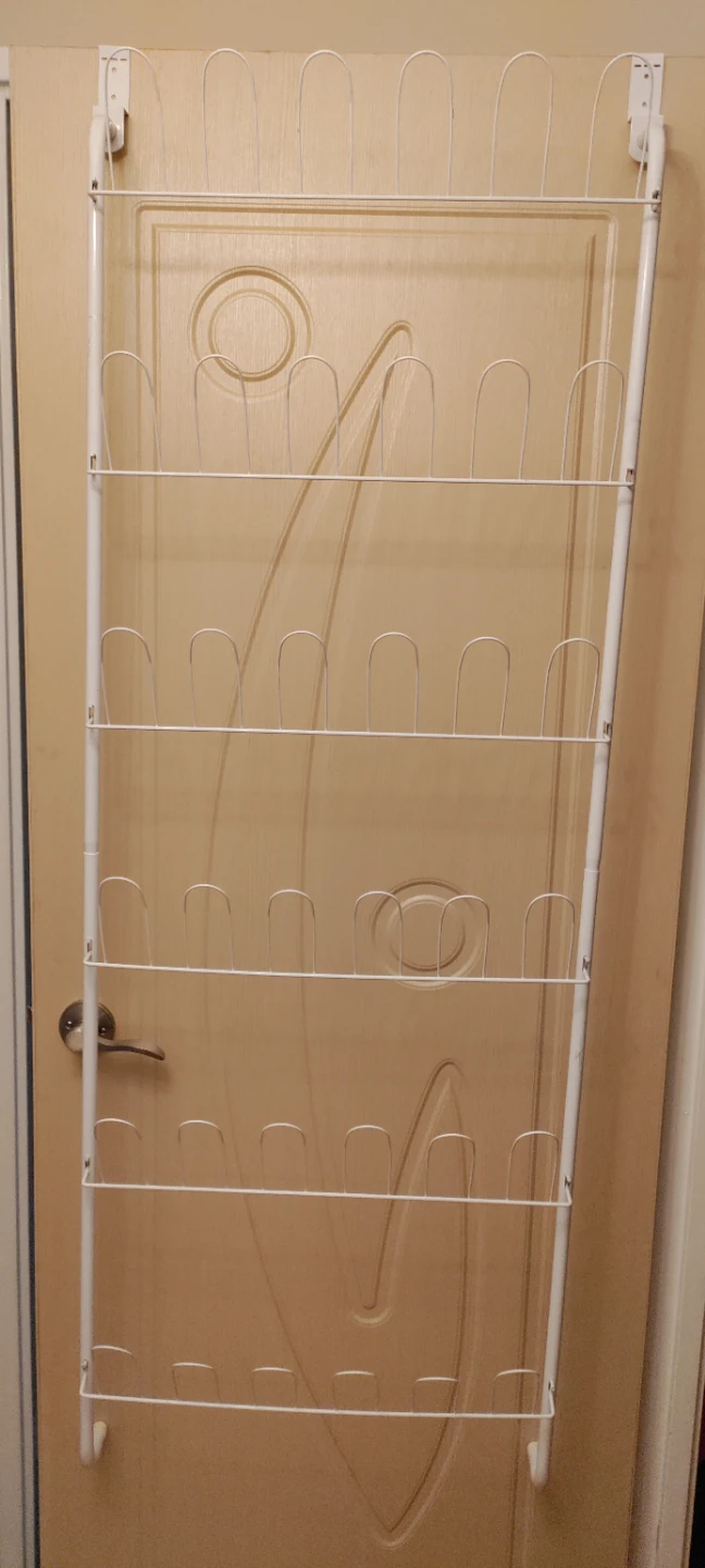 Over-the-door shoe rack
