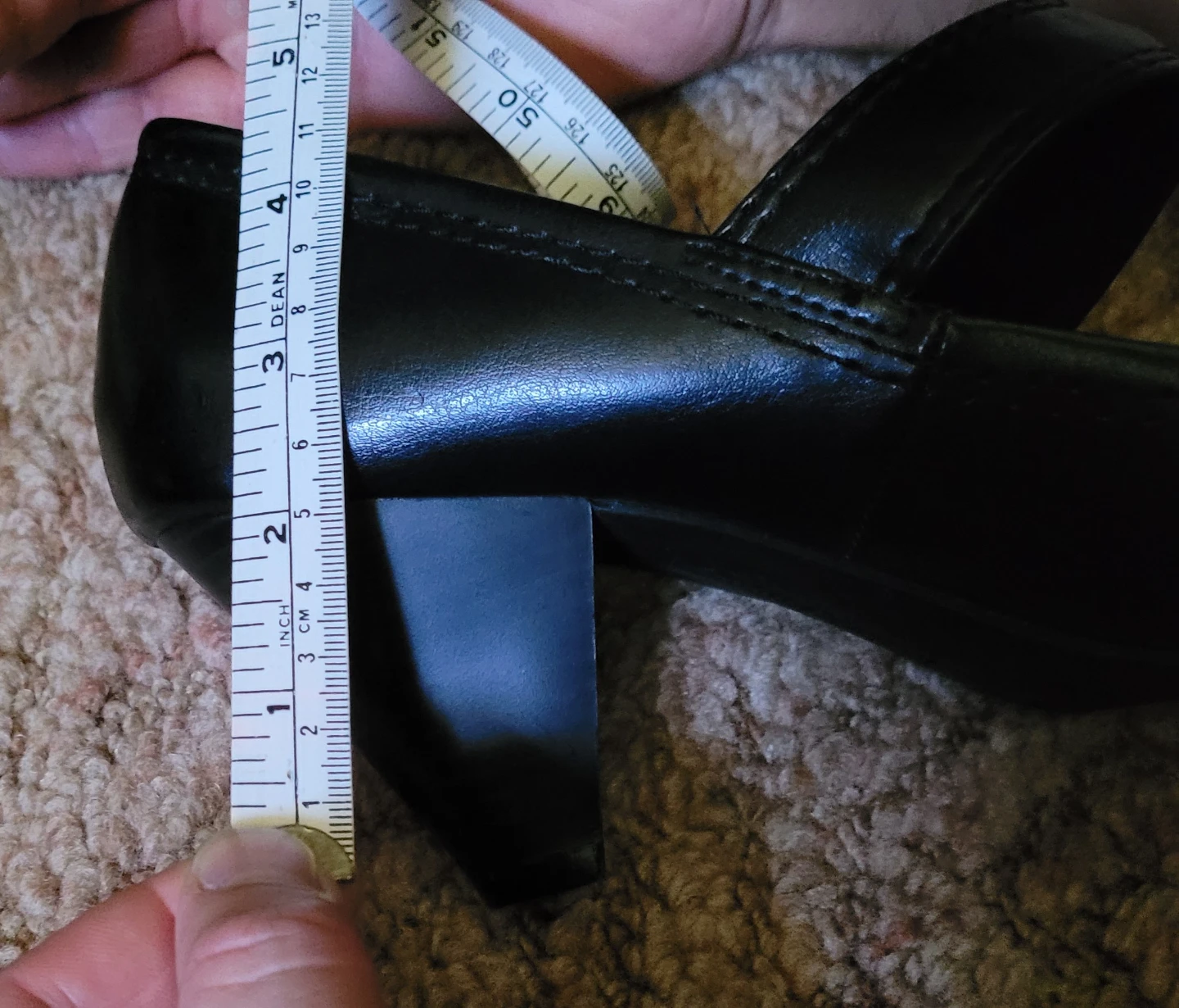 American Eagle Black Mary Jane Heels Size  9.5 - photo 5