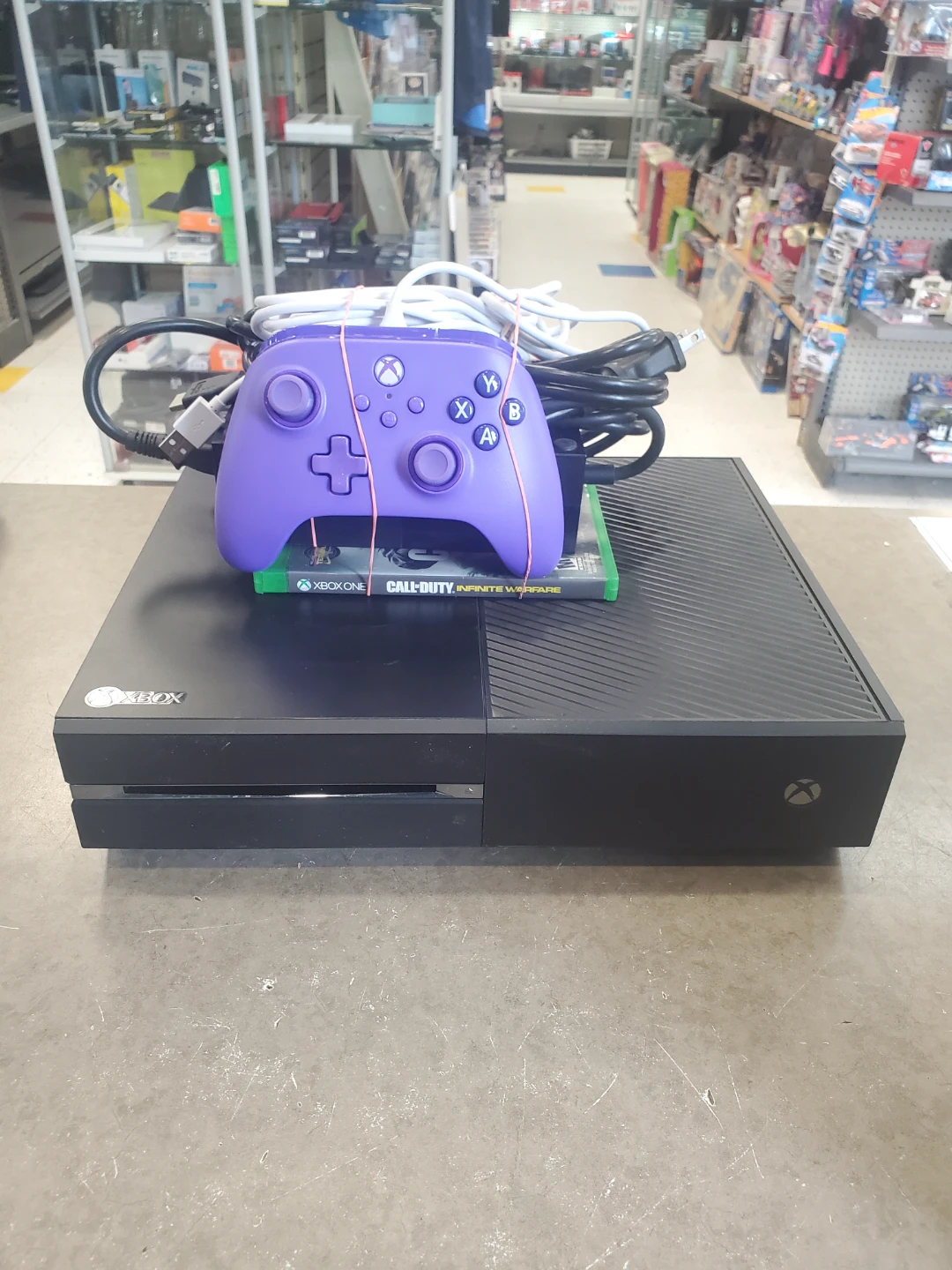 Xbox One Console: Purple Controller & Call of Duty Game - photo 2