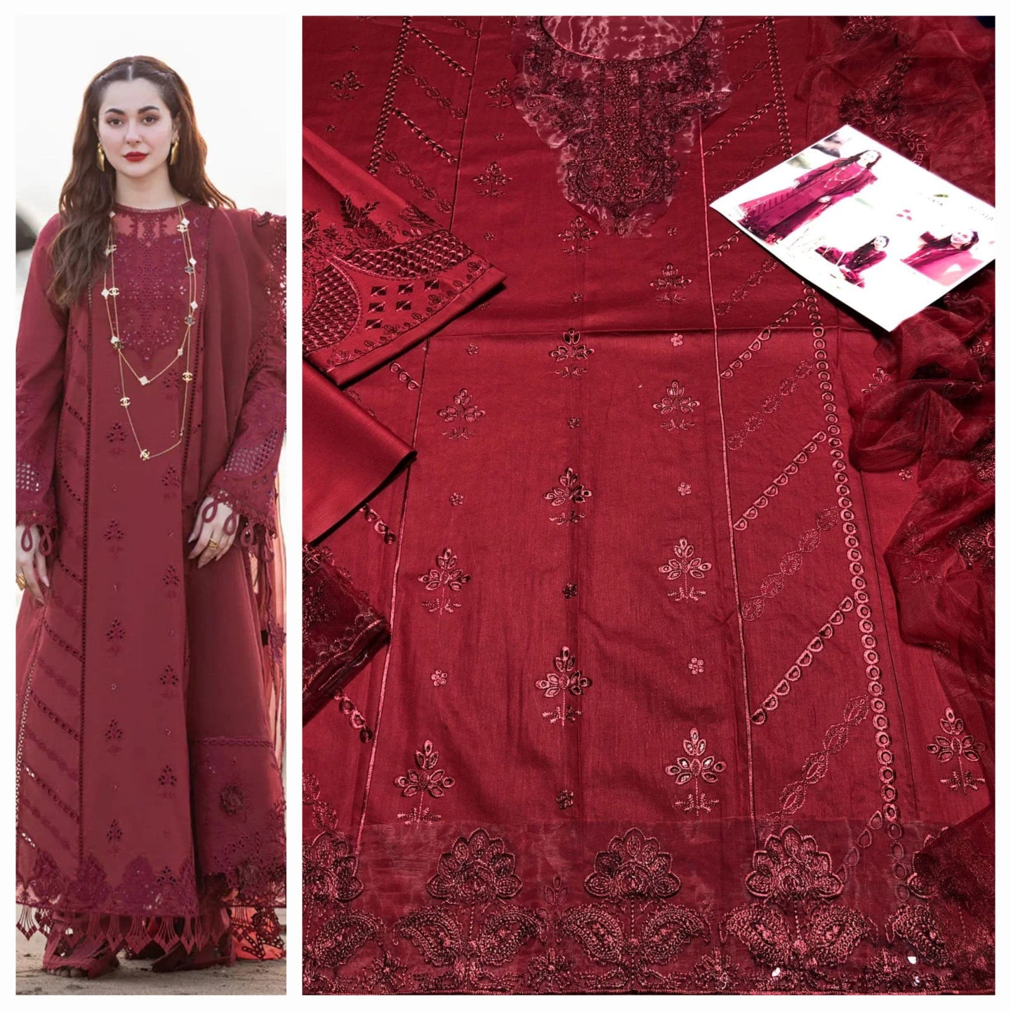 Embroidered Lawn Suit - Various Colors Available - photo 3