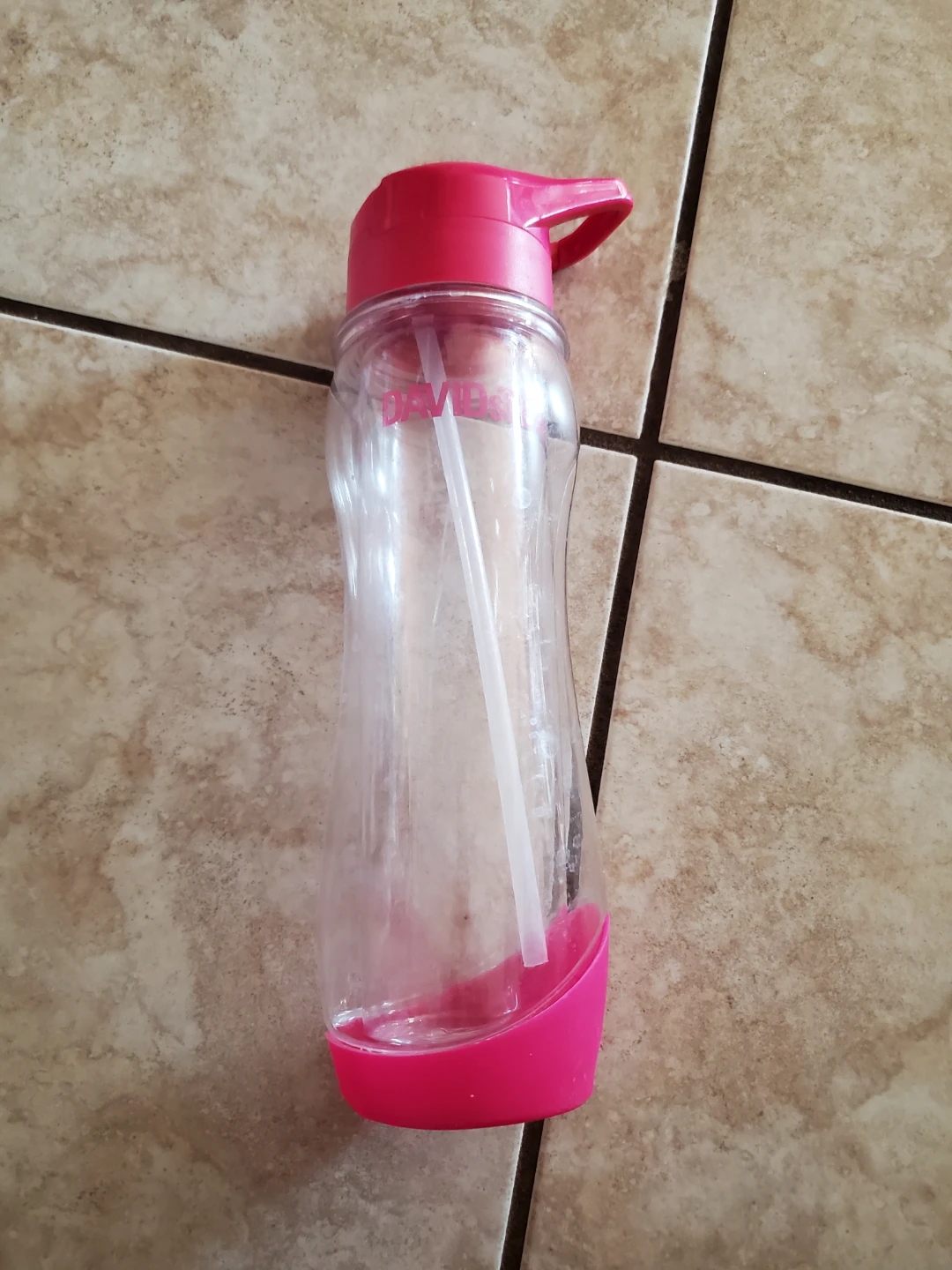 Davids Water Bottle with Straw