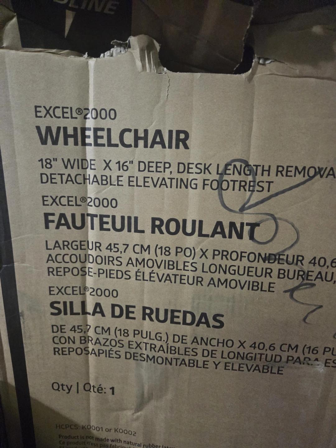 Medline Excel 2000 Wheelchair - photo 4