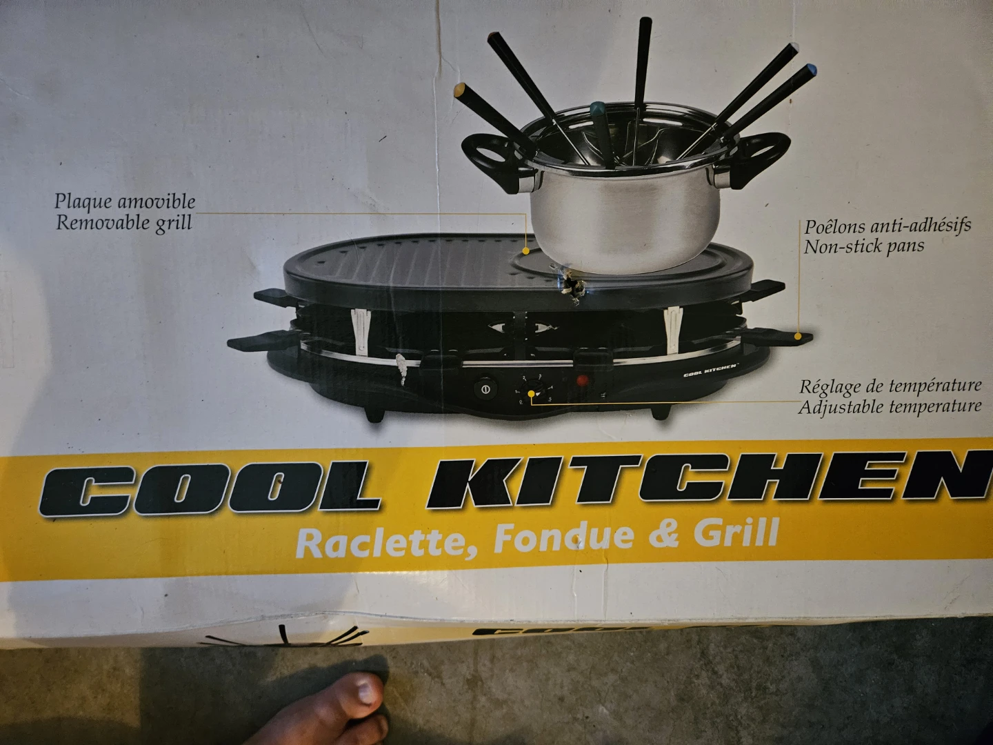 Cool Kitchen Raclette Fondue & Grill