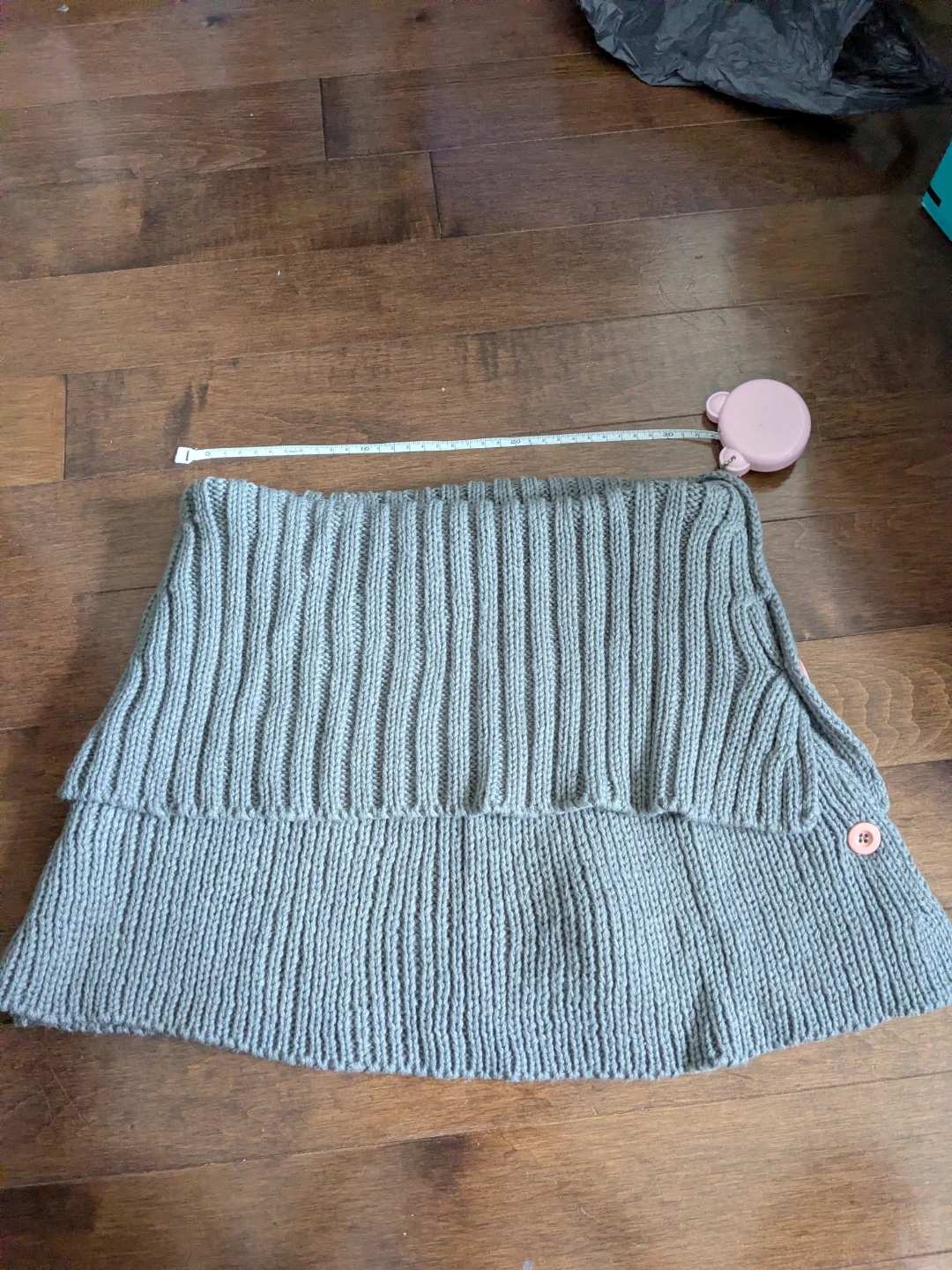 Grey Knit  Neck Warmer
