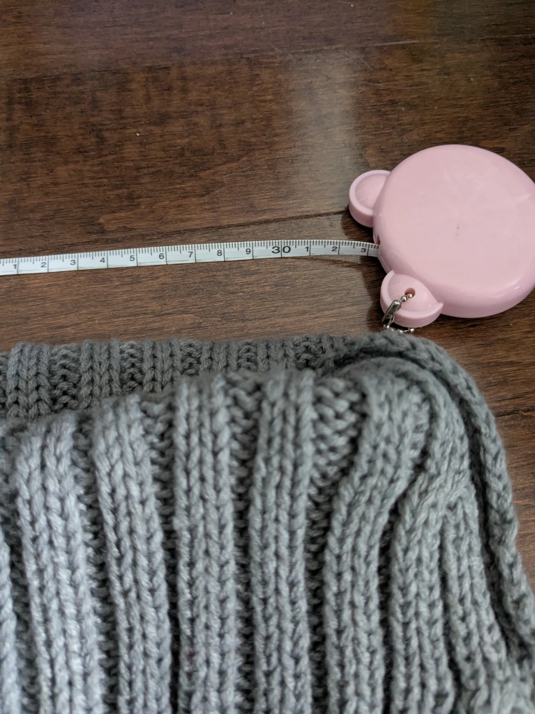 Grey Knit  Neck Warmer - photo 2