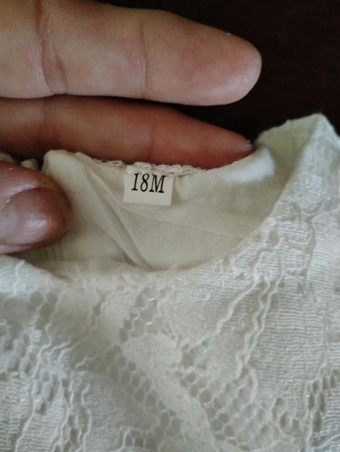 Baby Girl Dress with Bow and Headband - 18M - photo 3