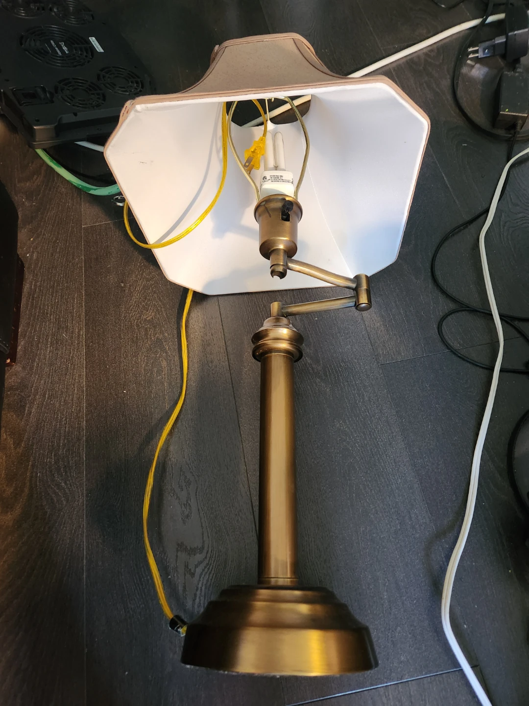 Adjustable Brass Desk Lamp